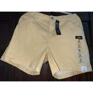 Lee Yellow Shorts Size 12 Geometric Shapes NWT